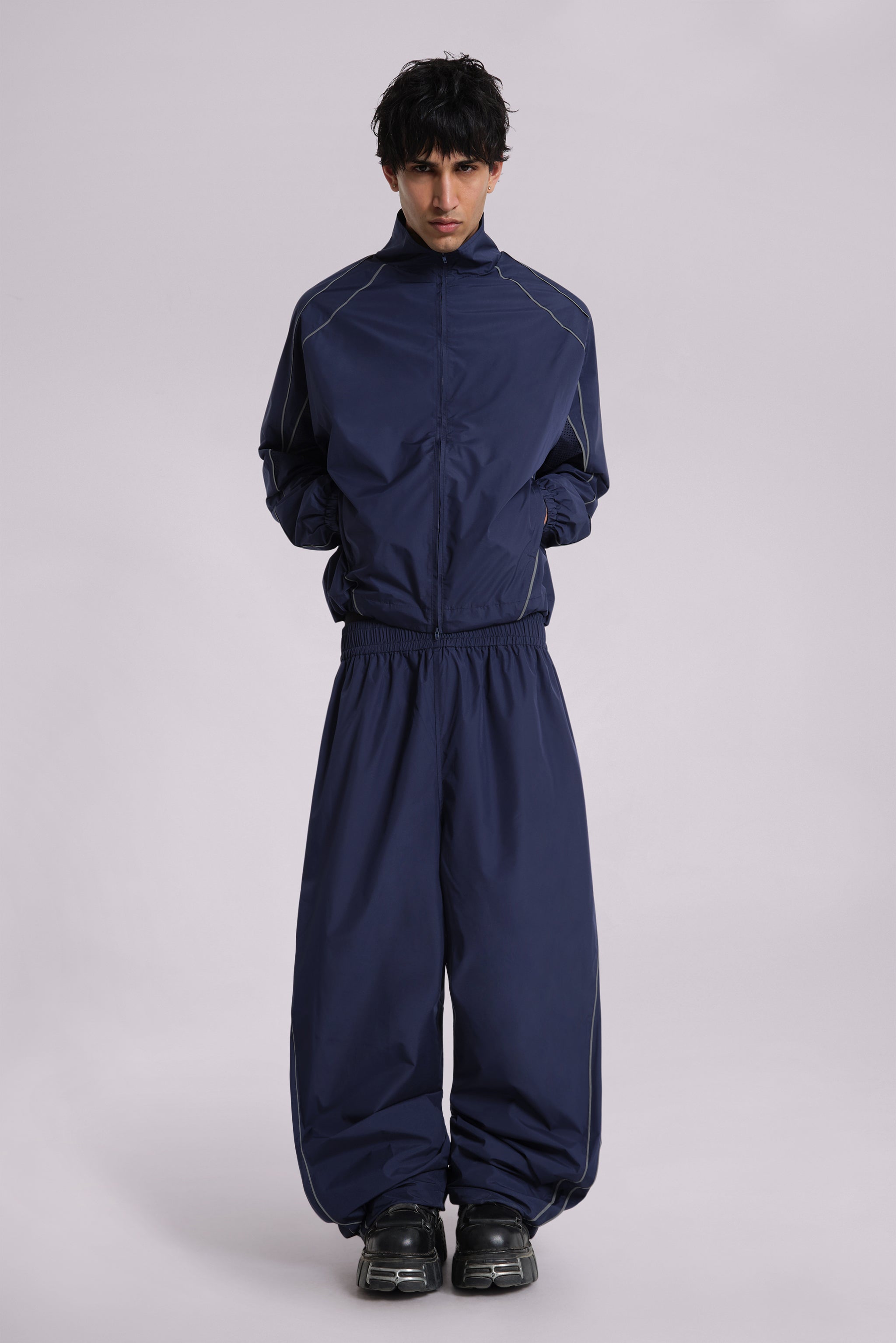 Navy Vapor Tracksuit Bottoms