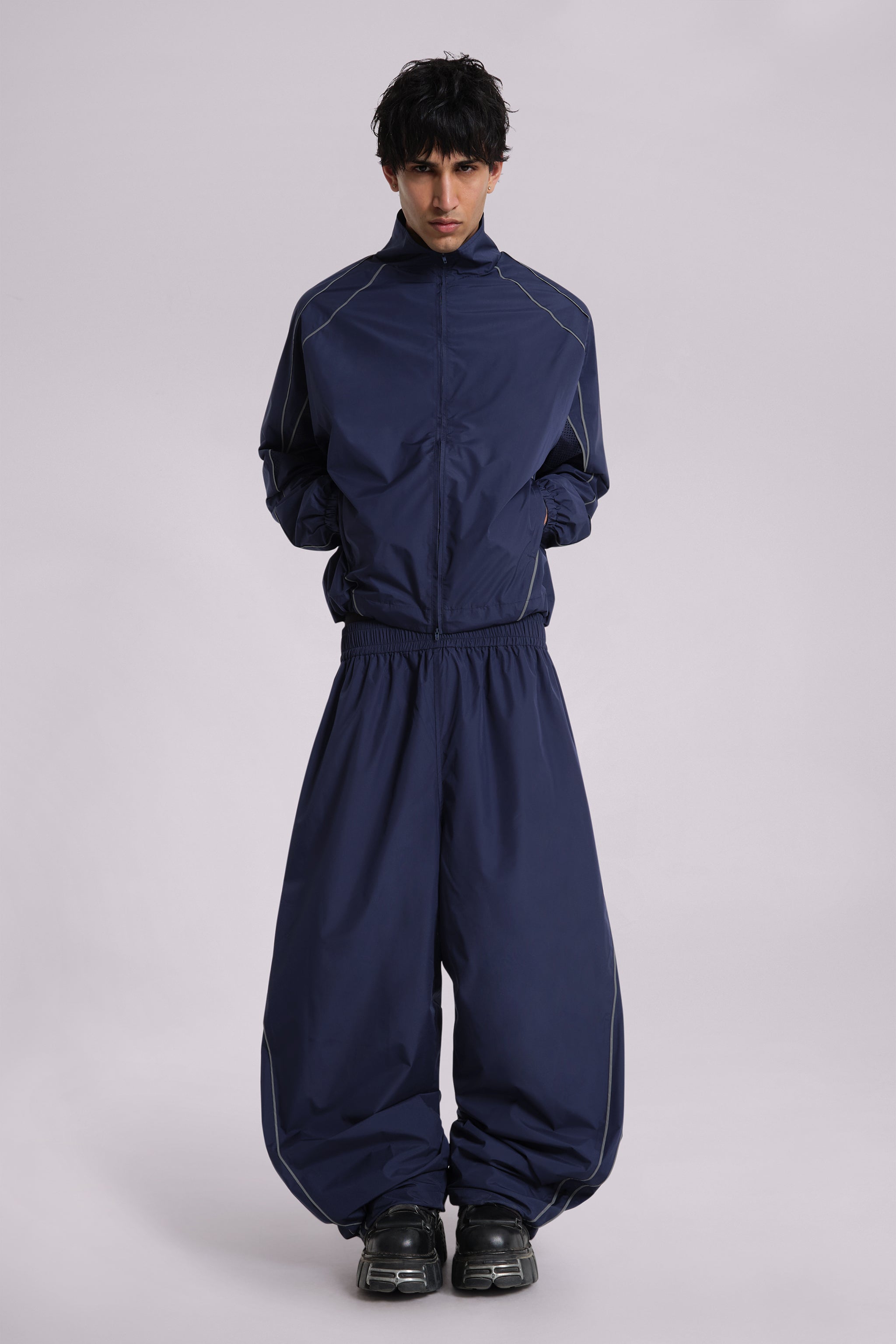 Navy Vapor Tracksuit Top