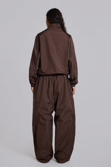 Brown Vapor Tracksuit Bottoms