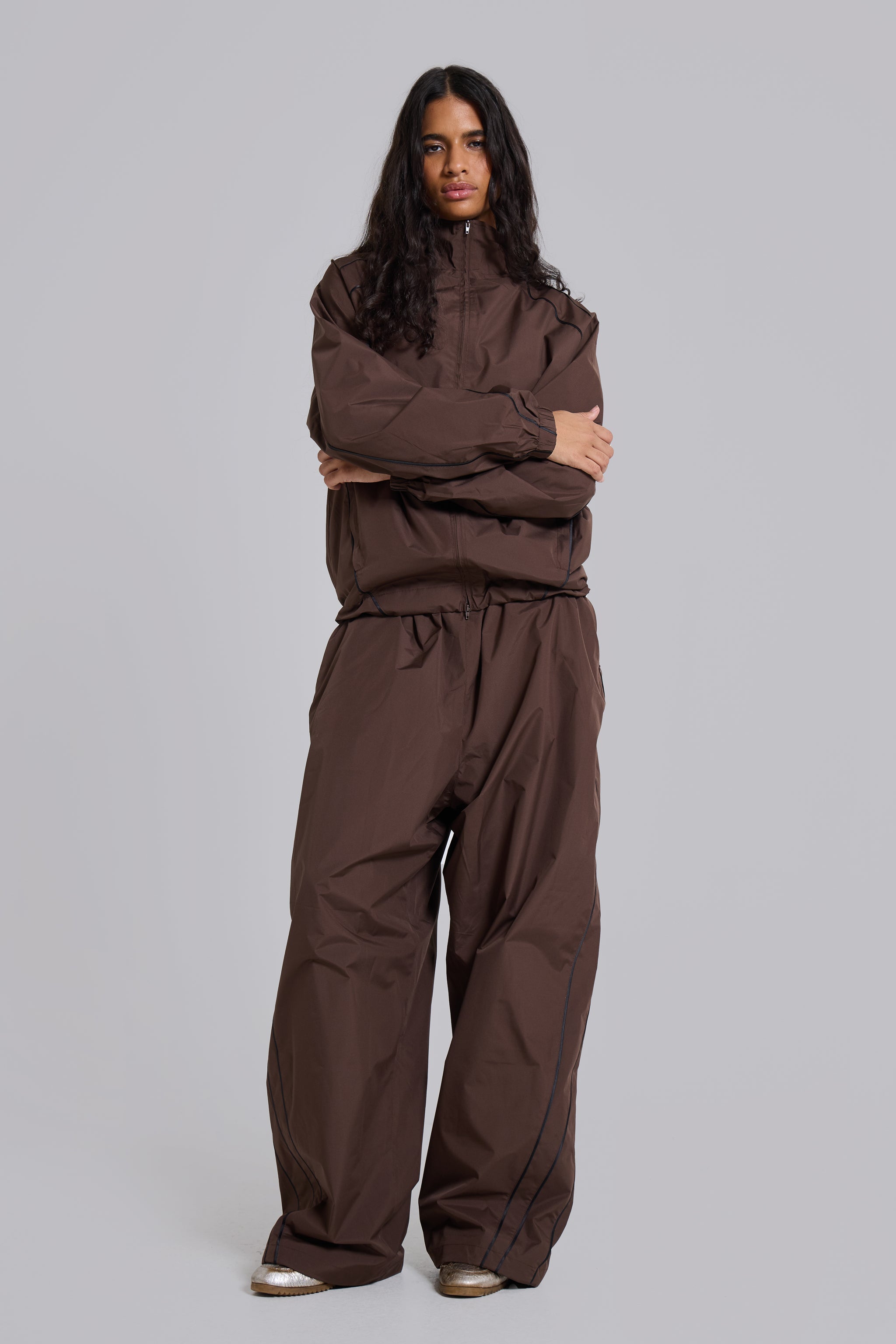 Brown Vapor Tracksuit Top