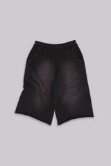 Monster 3/4 Washed Black Shorts
