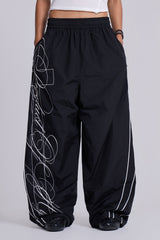 P.O.A. Black Vapor Tracksuit Bottoms