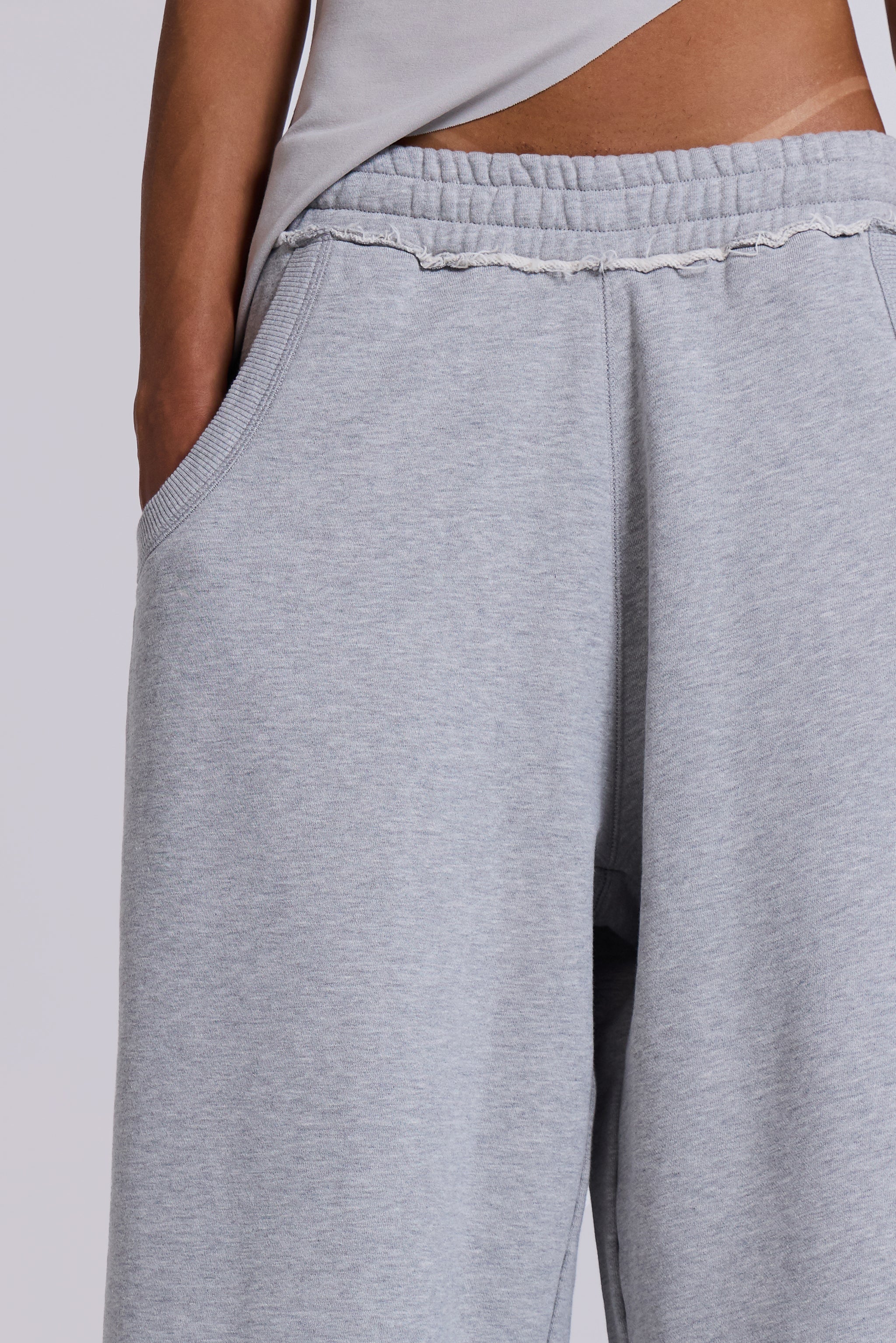 Monster 3/4 Grey Marl Shorts