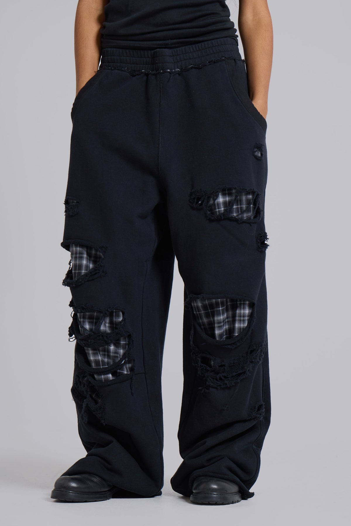 Check Layered Monster Joggers