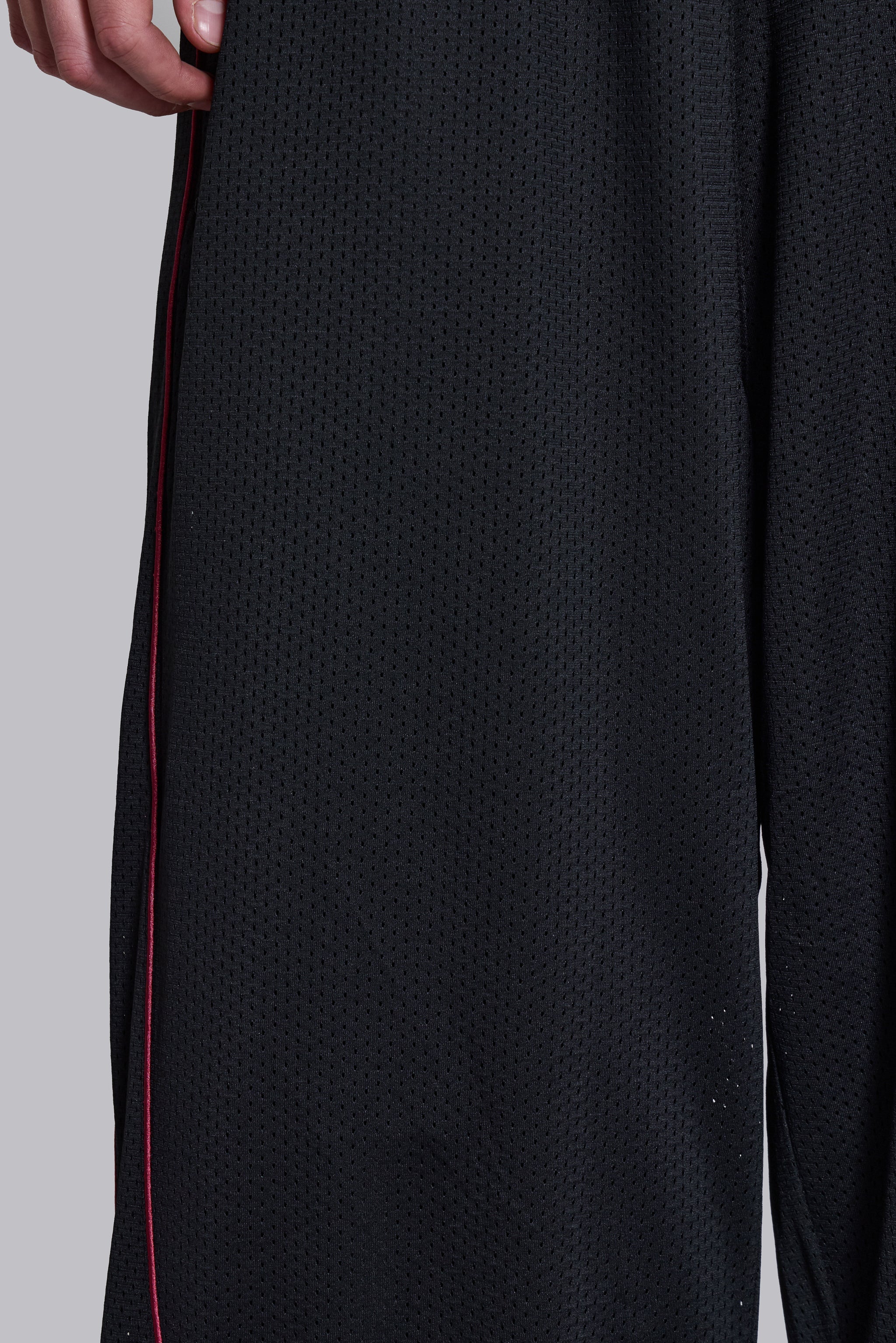 Black Mesh Vapor Tracksuit Bottoms