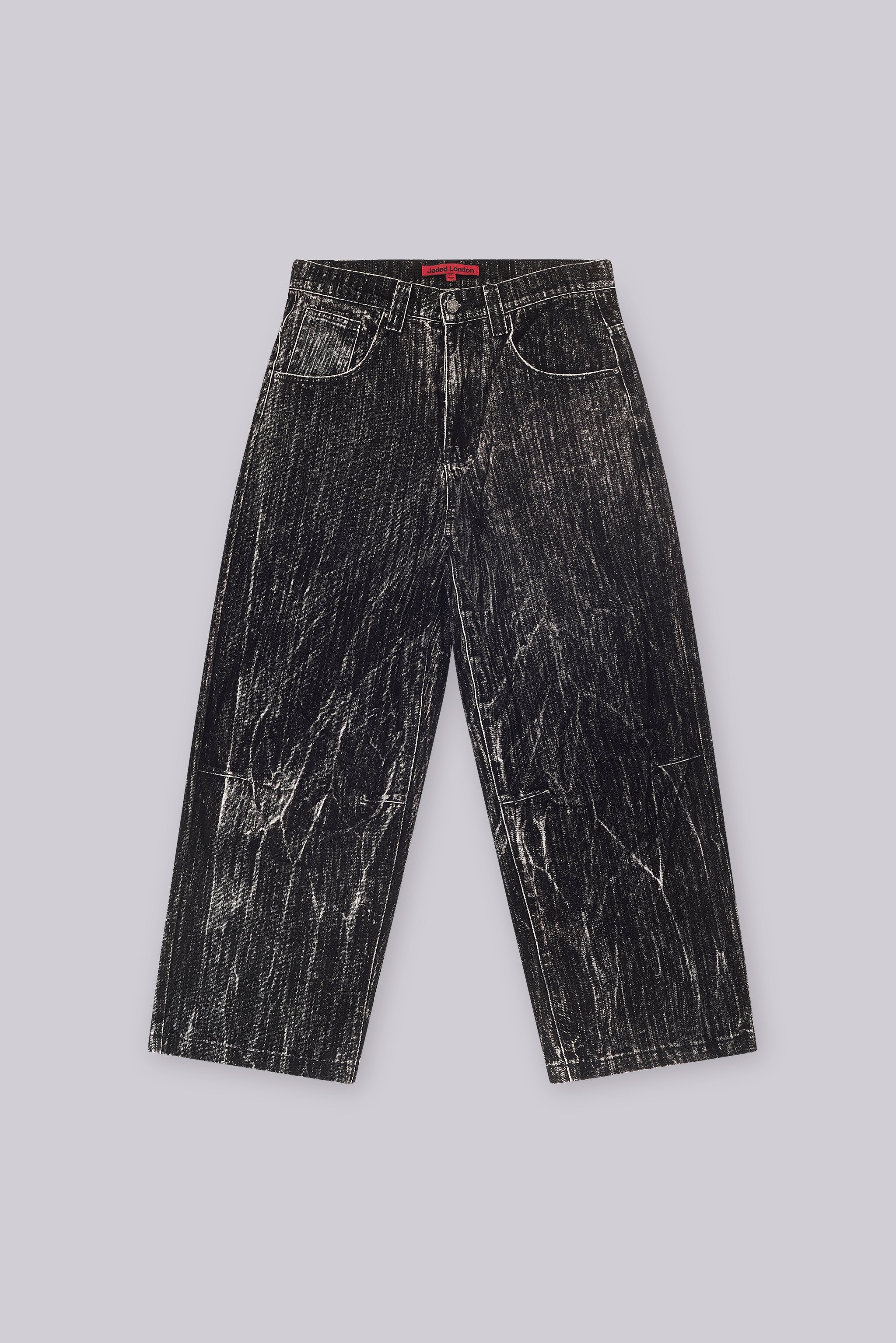 Black Flock Colossus Jeans