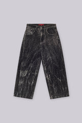 Black Flock Colossus Jeans