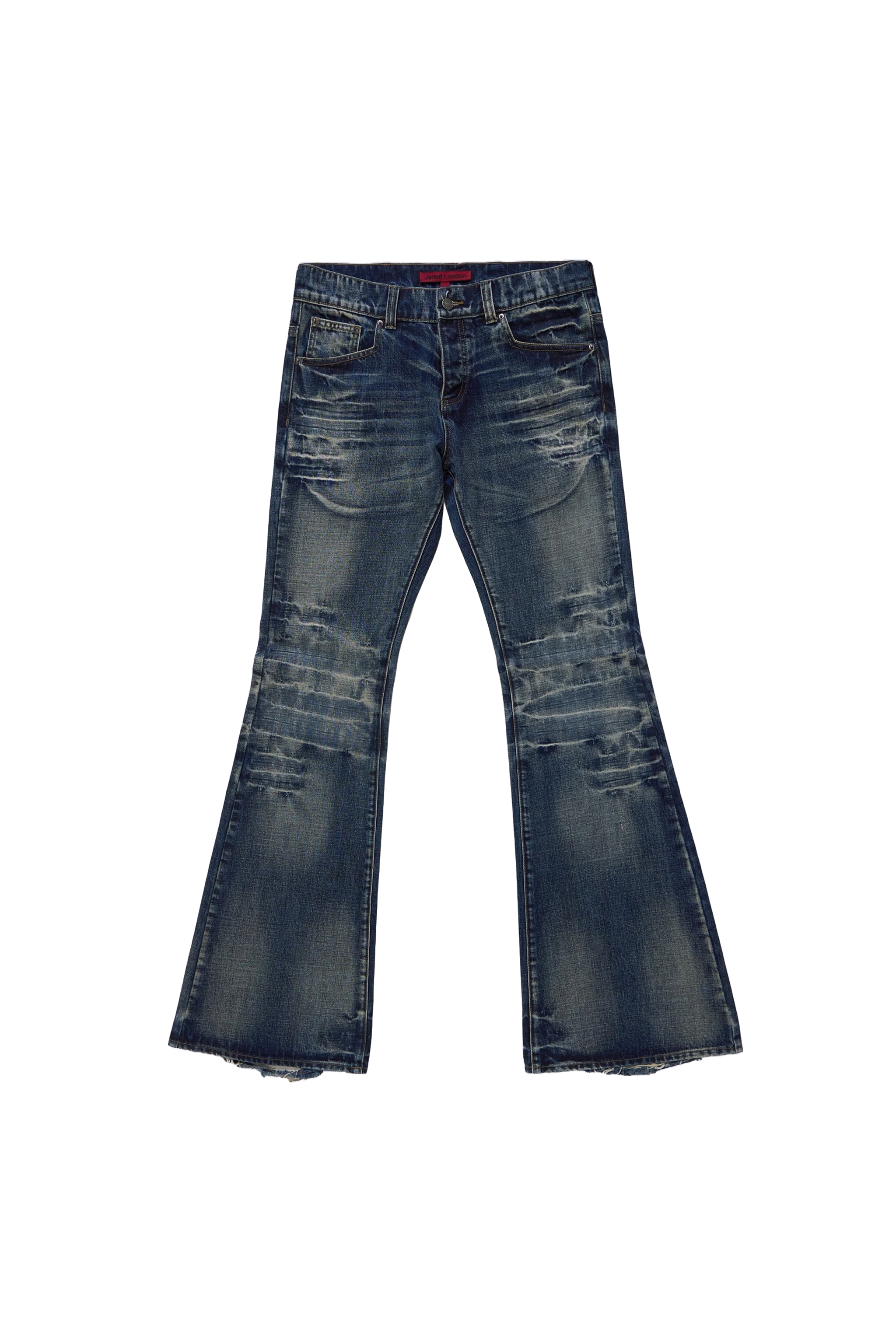 Mid Blue Drift Flared Jeans