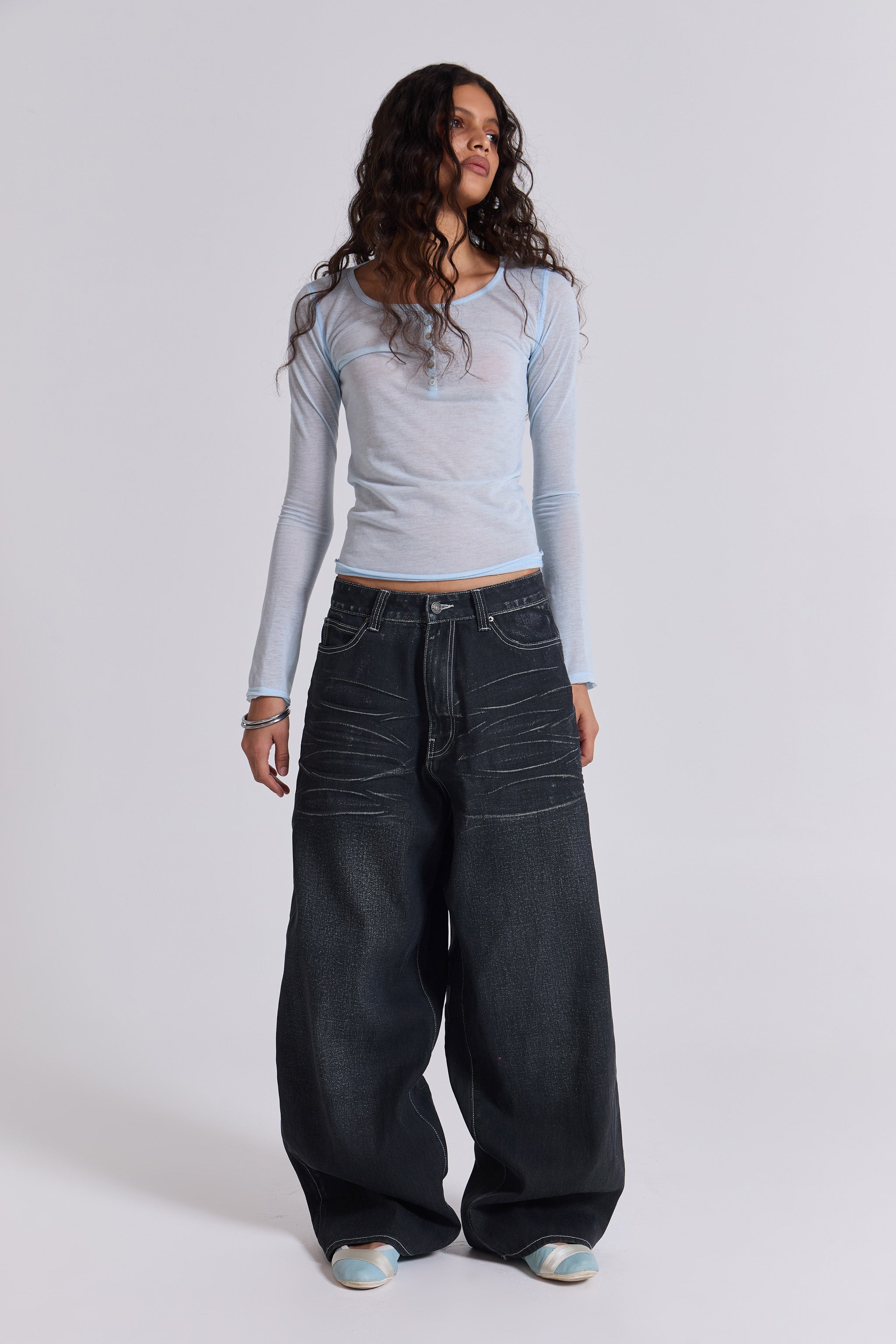 Black Coated XL Colossus Jeans