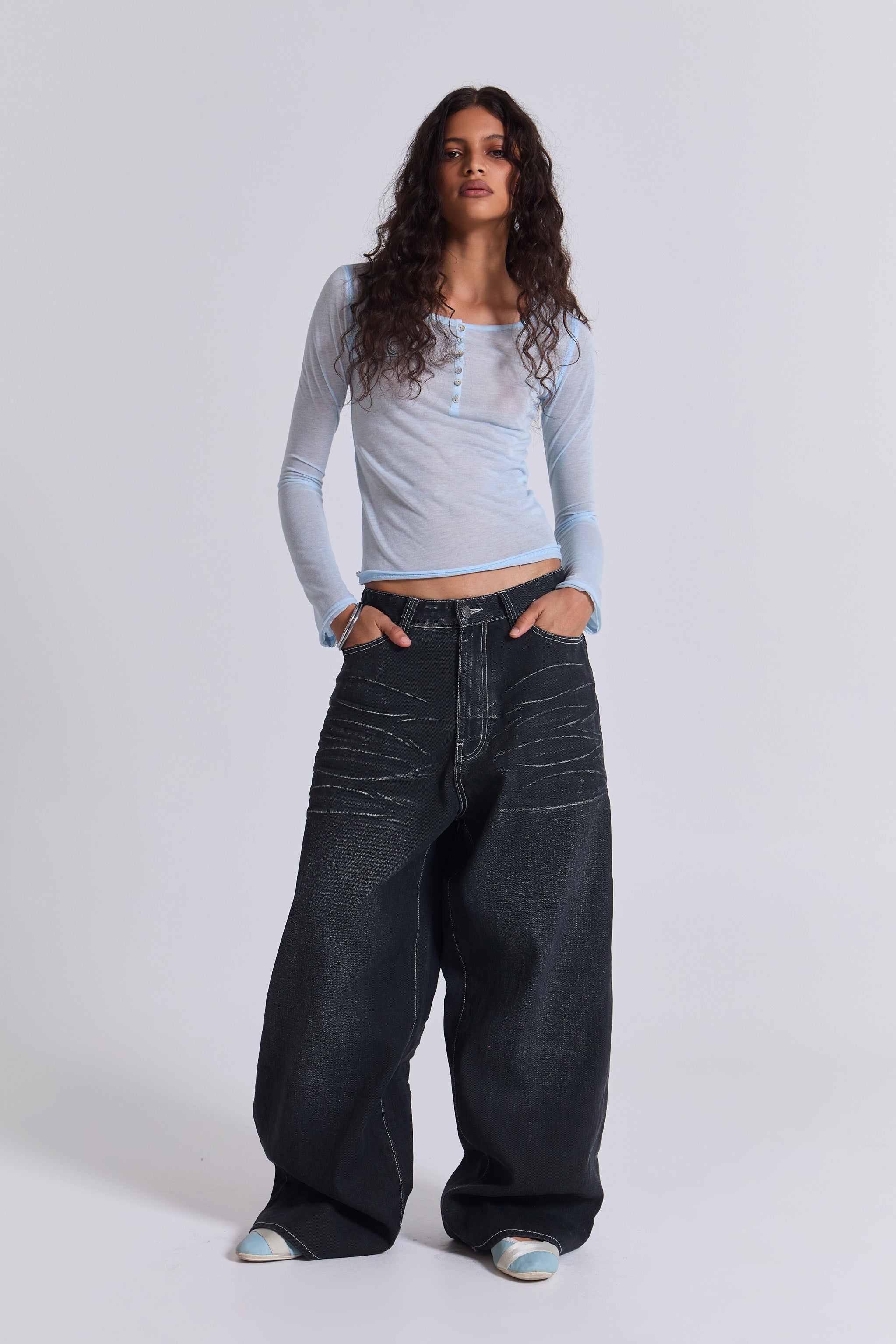 Black Coated XL Colossus Jeans