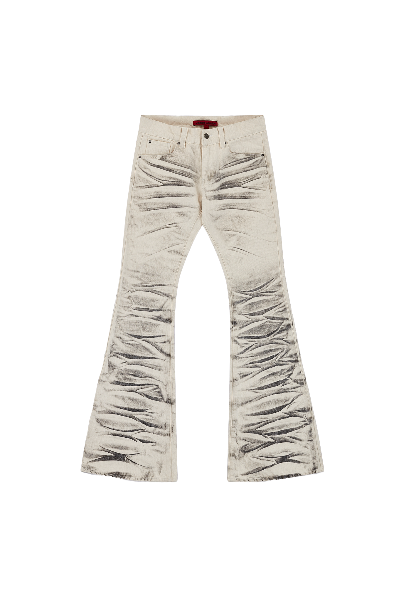 Arctic White Drift Flared Jeans