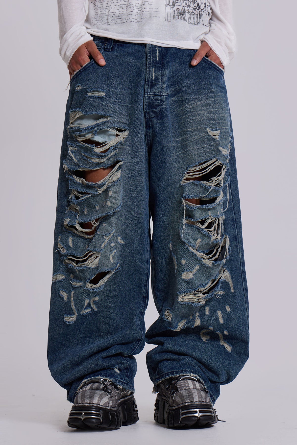 Destroyed XL Colossus Jeans