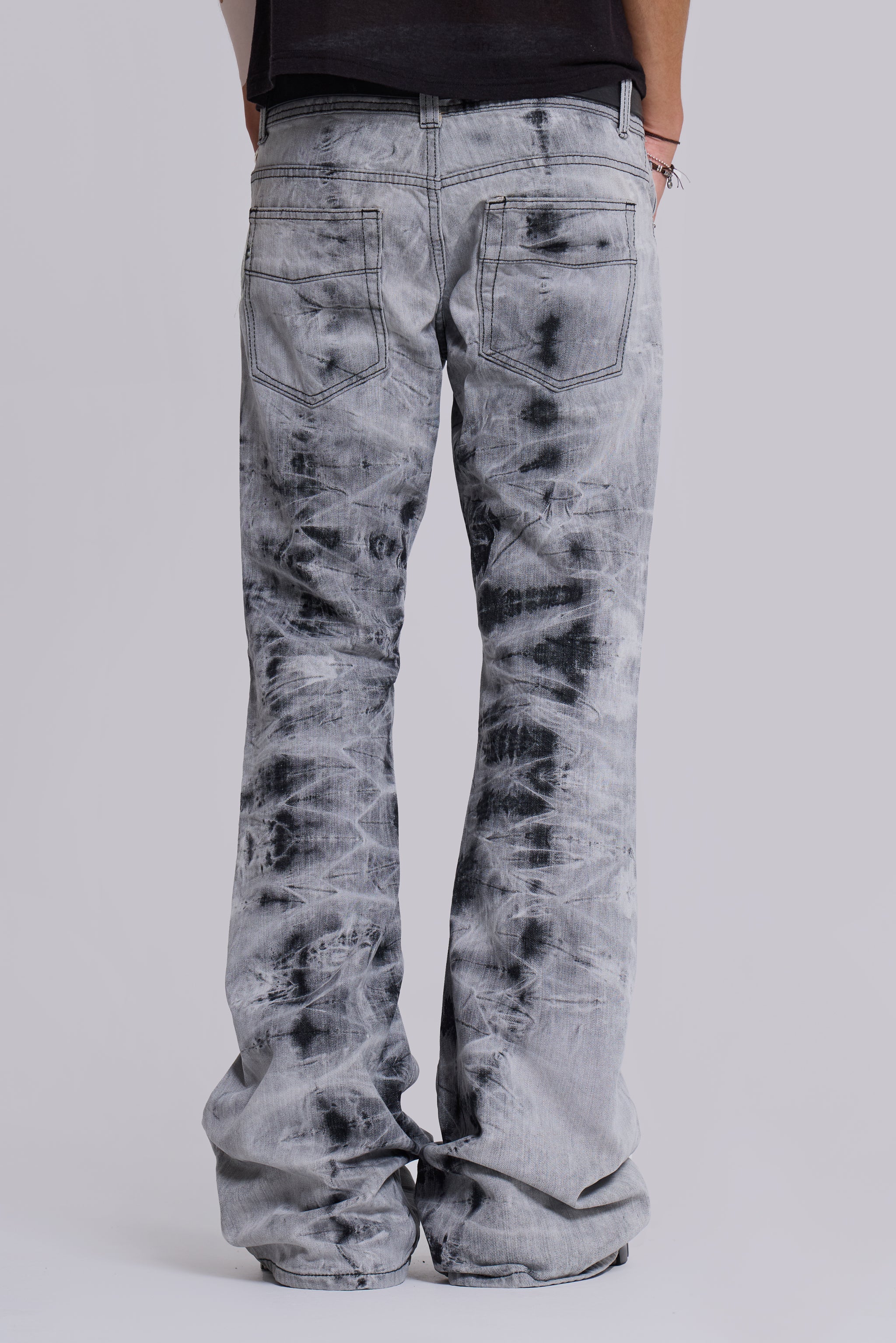 Grey Tie Dye Drift Jeans