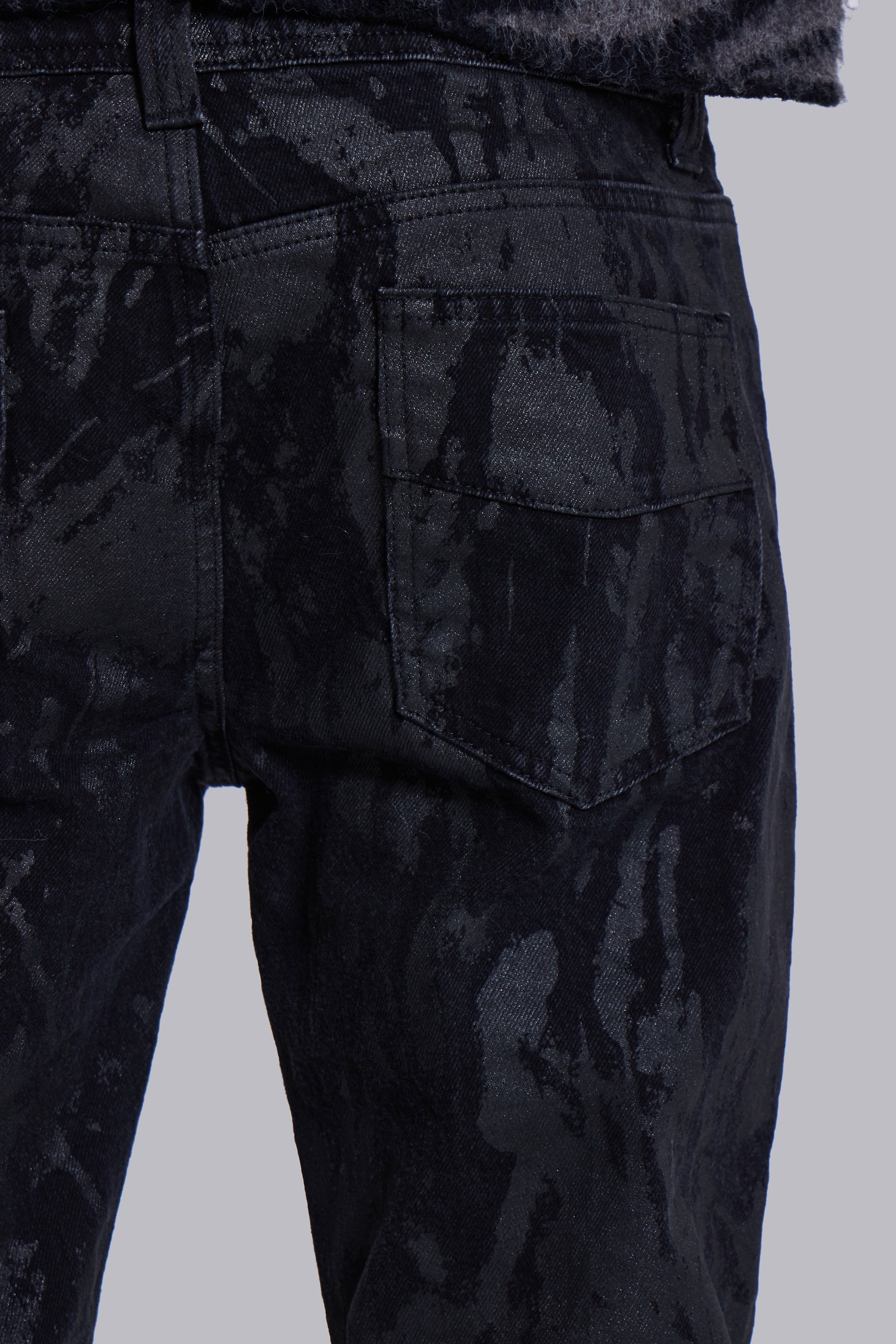 Wax Coated Drift Jeans