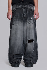 Black Eroded XL Colossus Jeans