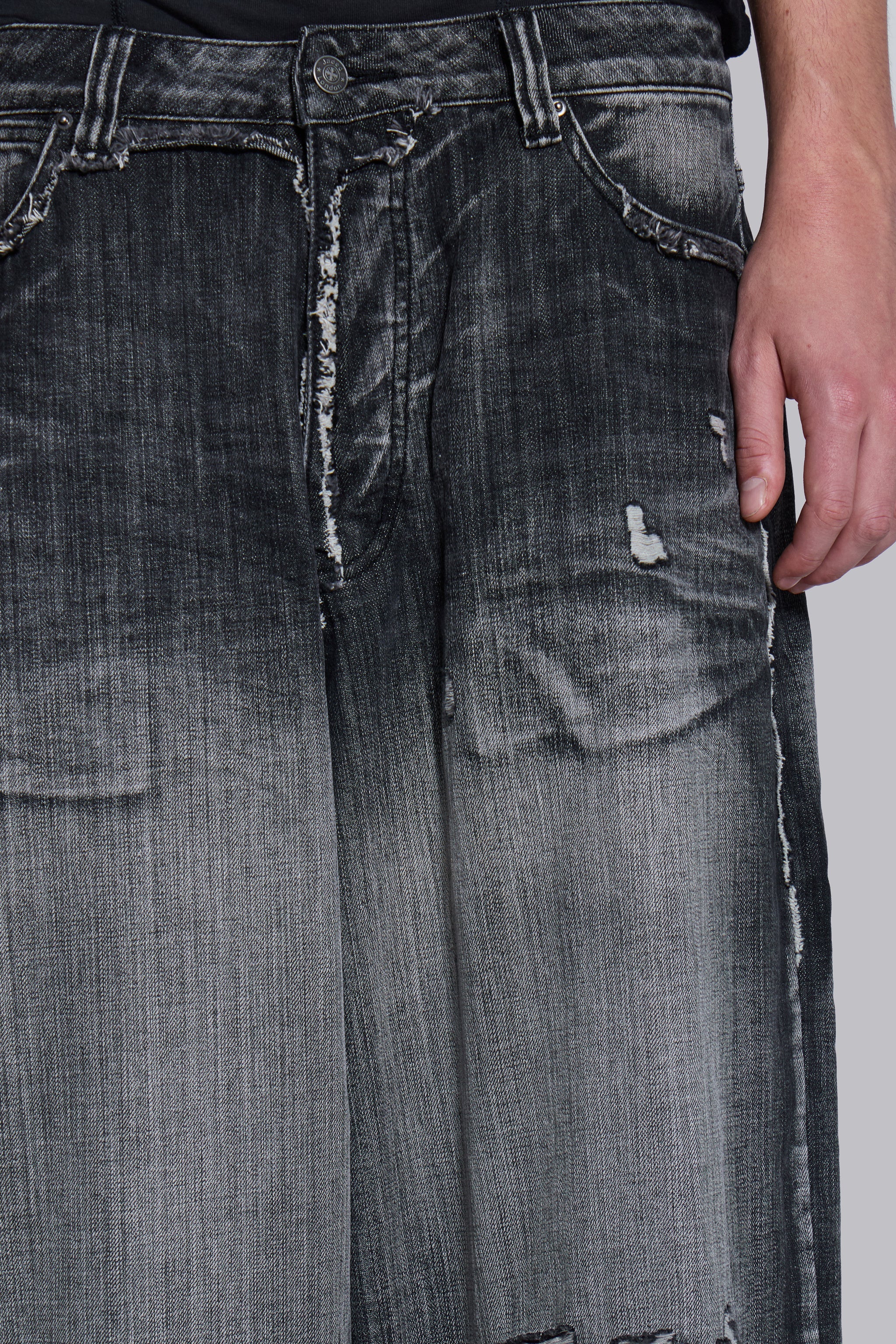 Black Eroded XL Colossus Jeans