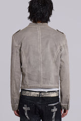 Rebel Military Jacket in Clay