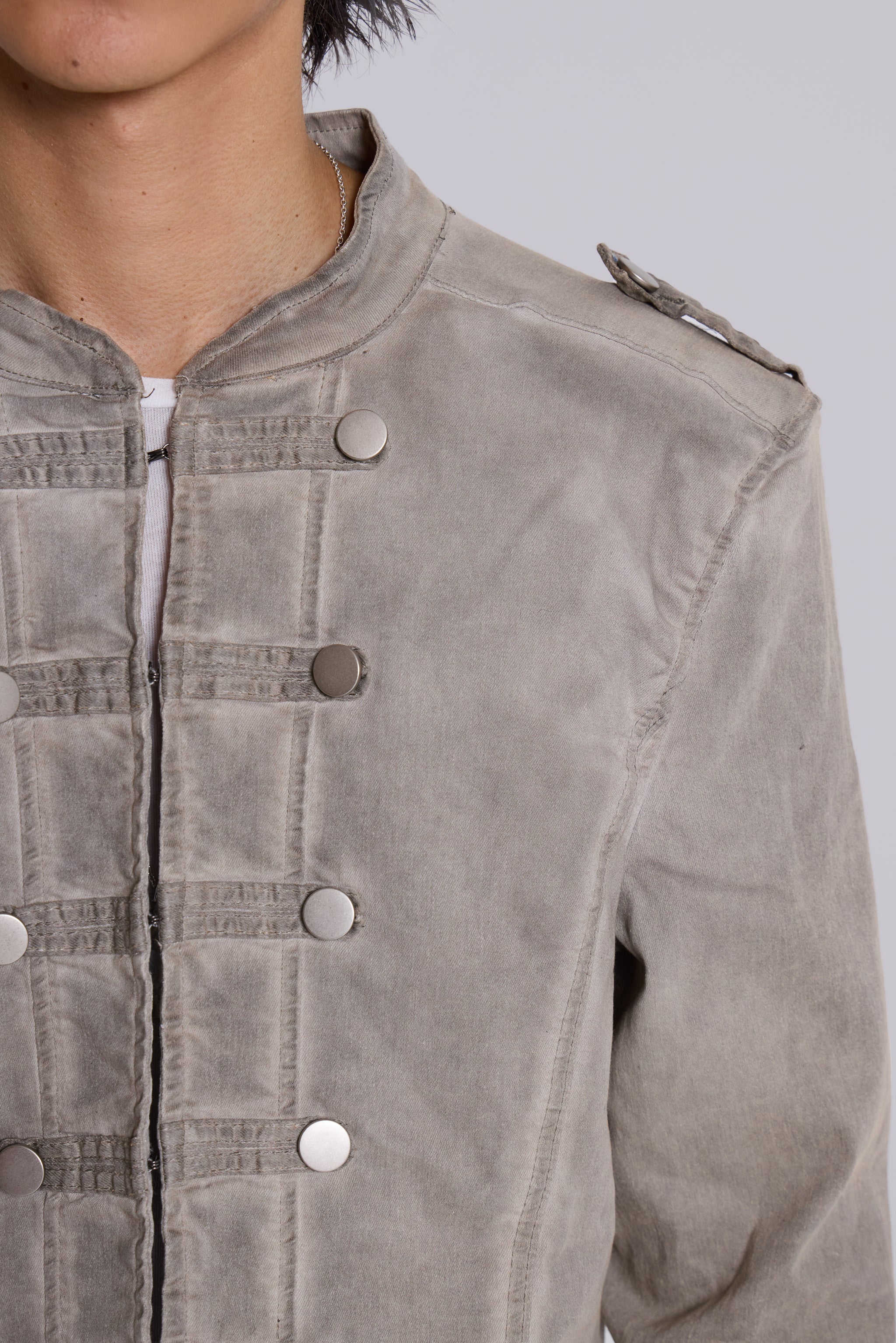 Rebel Military Jacket in Clay