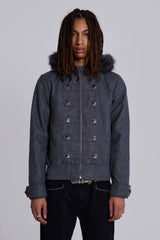 Marl Military Hooded Jacket