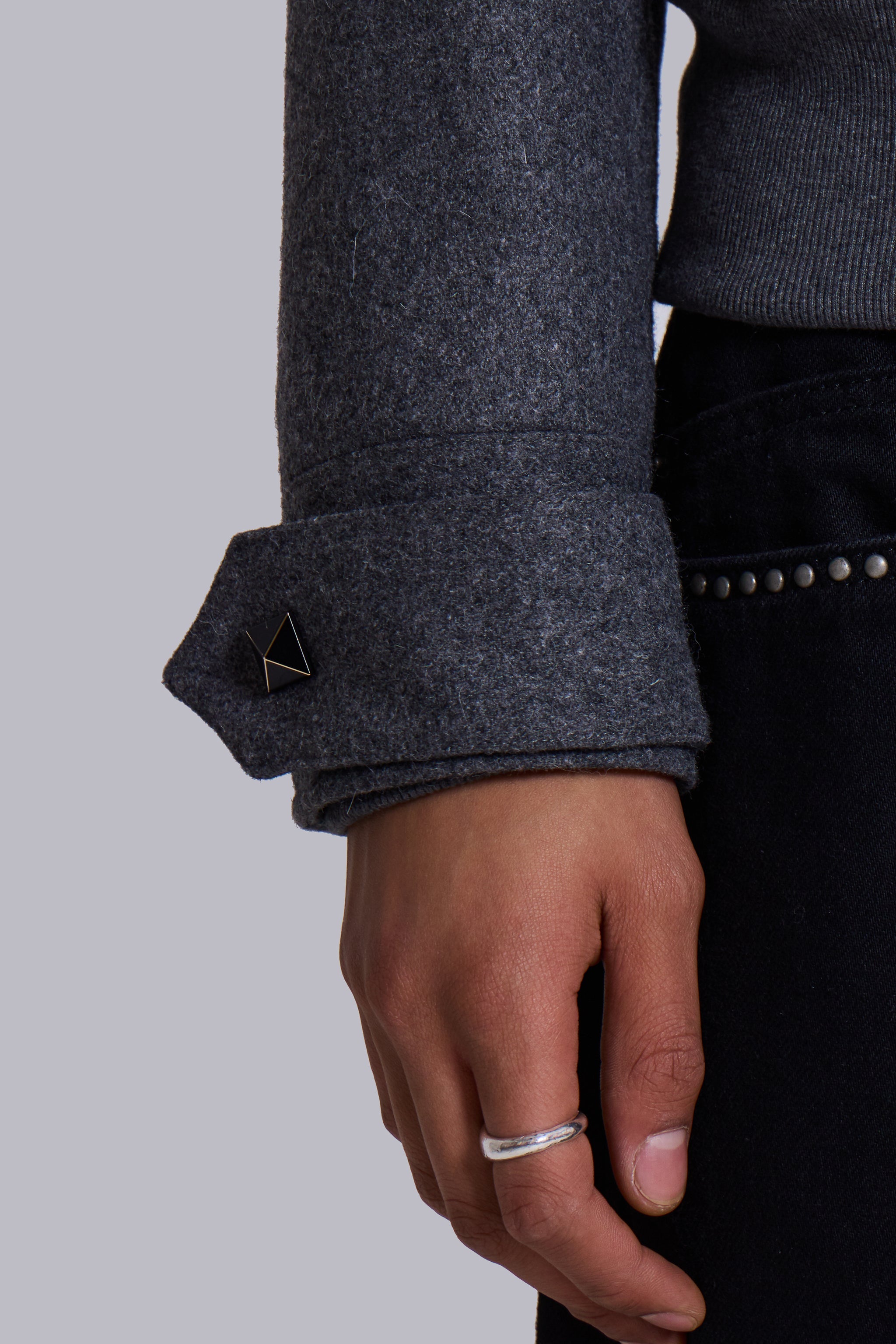 Marl Military Hooded Jacket