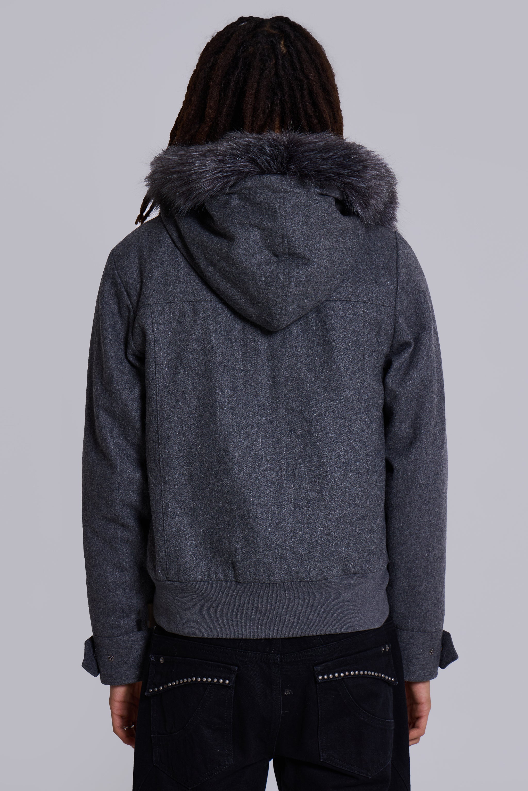 Marl Military Hooded Jacket