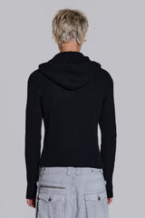 Hooded Military Knit Jumper