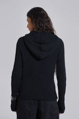 Hooded Military Knit Jumper