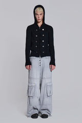 Hooded Military Knit Jumper