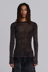 Acid Wash Stray Knit