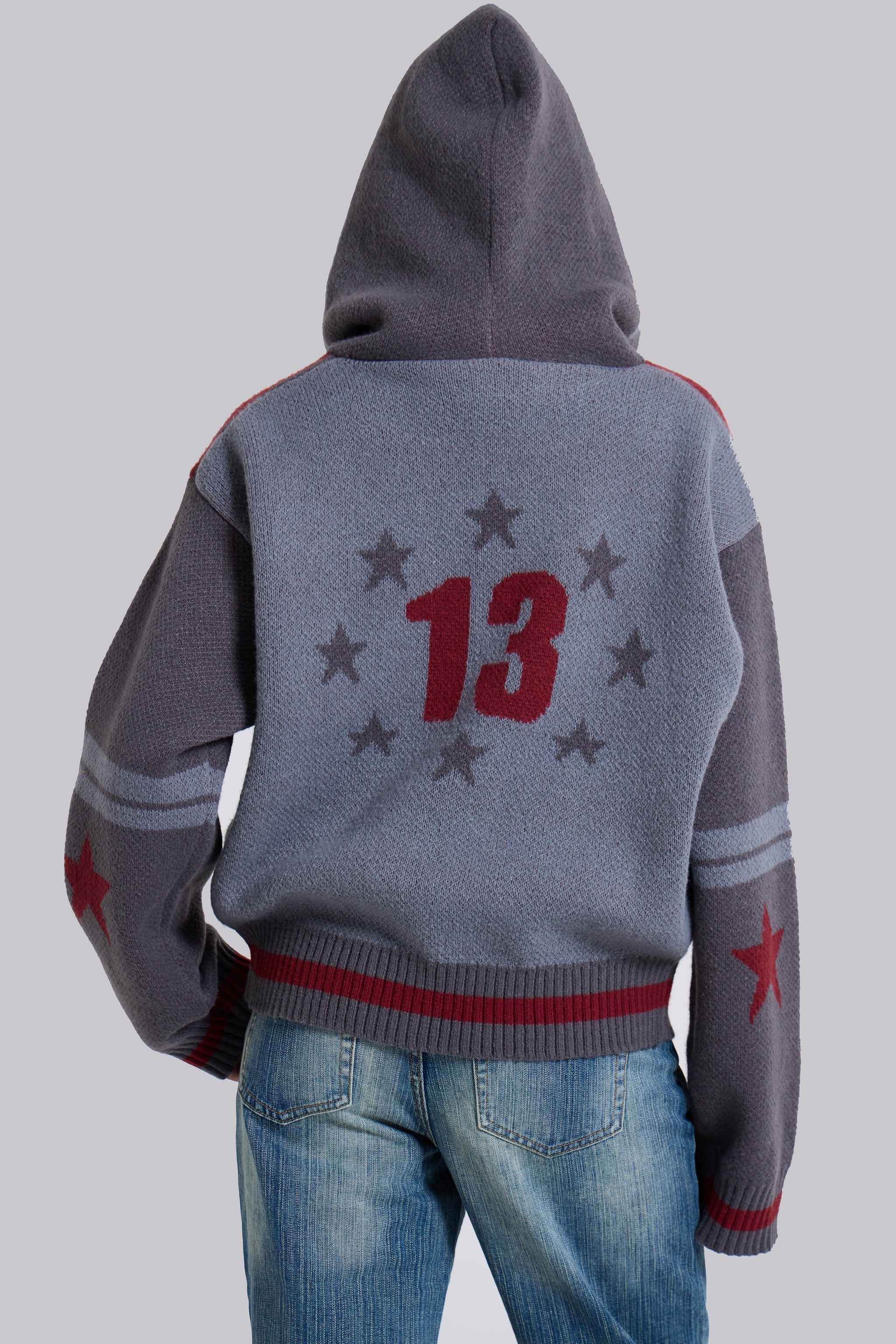 LDN Knitted Zip-Up Hoodie