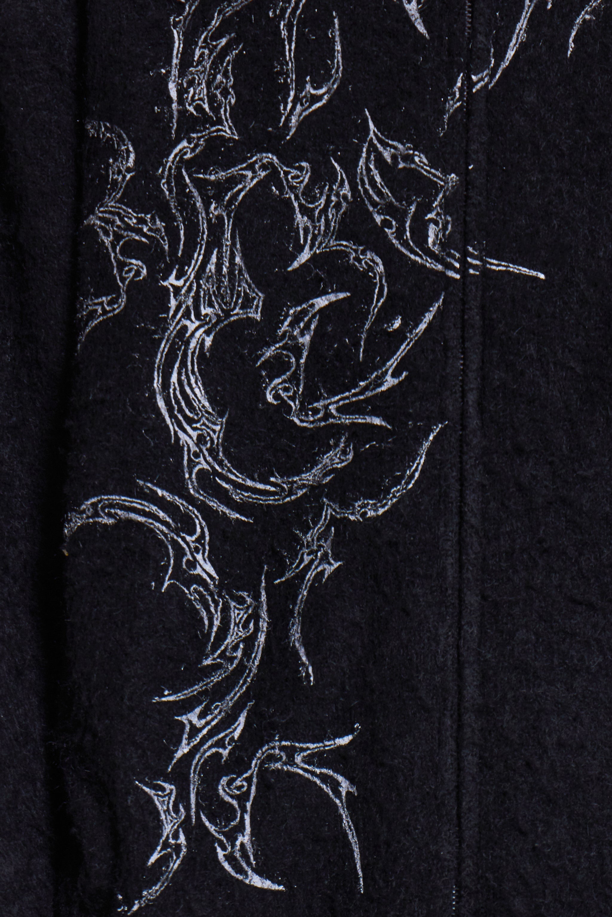 Scratch Mohair Zip-Up Hoodie