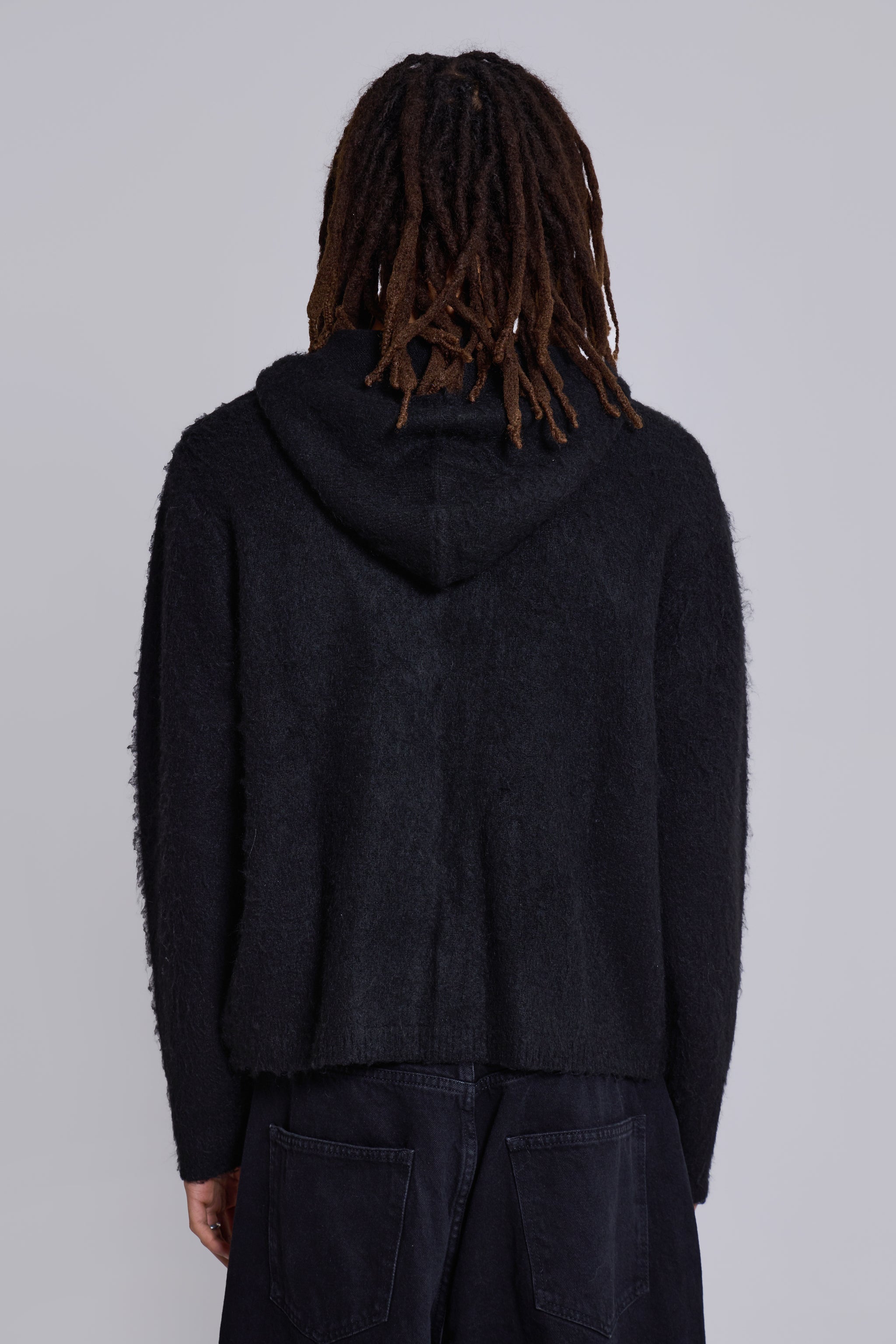Scratch Mohair Zip-Up Hoodie