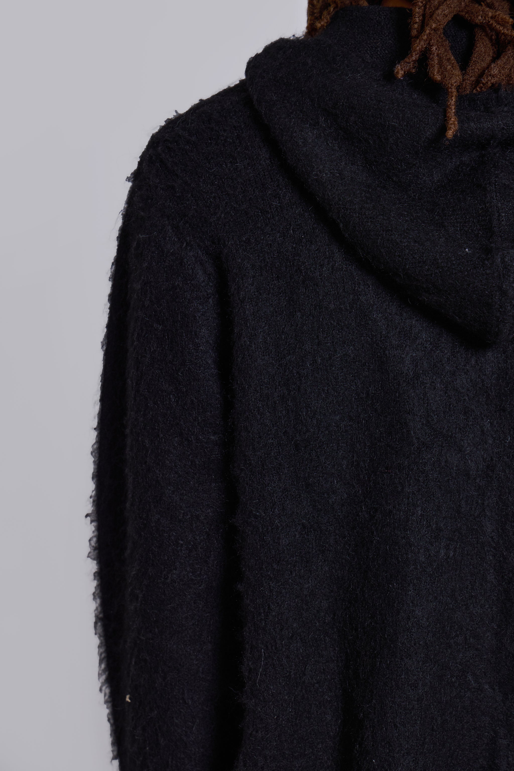 Scratch Mohair Zip-Up Hoodie