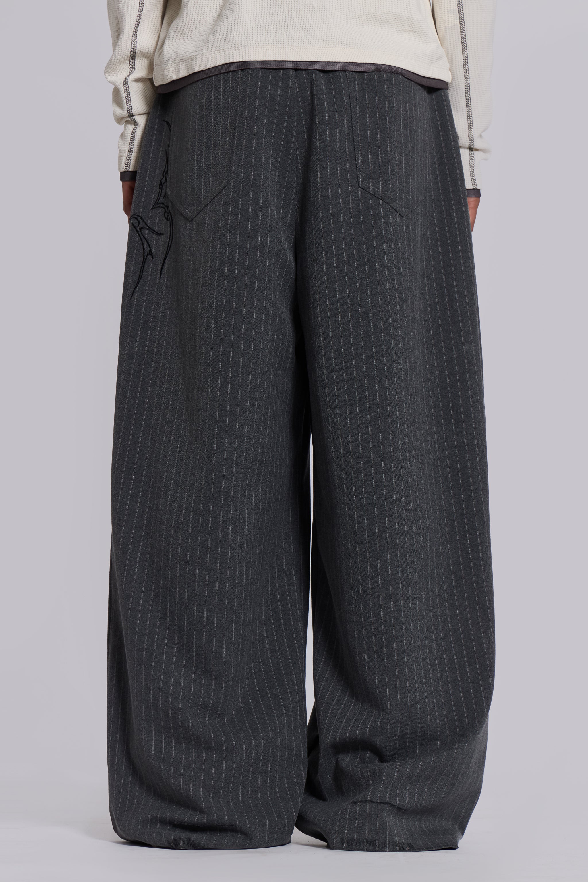 Tattoo Pinstripe Goliath Suit Pants