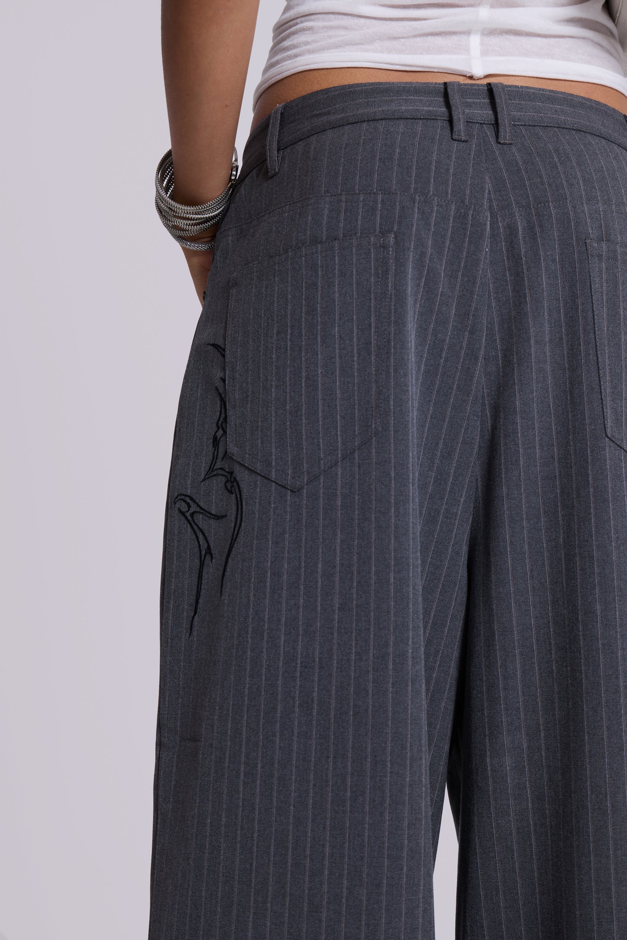 Tattoo Pinstripe Goliath Suit Pants