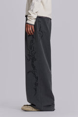 Tattoo Pinstripe Goliath Suit Pants