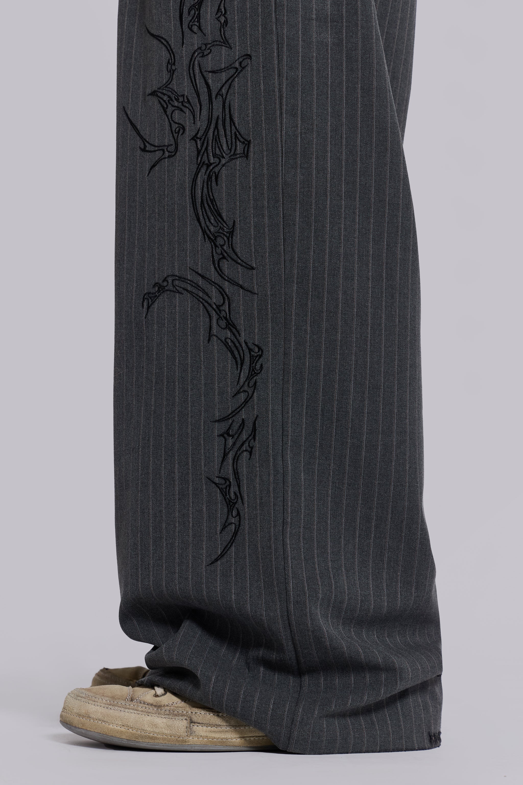 Tattoo Pinstripe Goliath Suit Pants