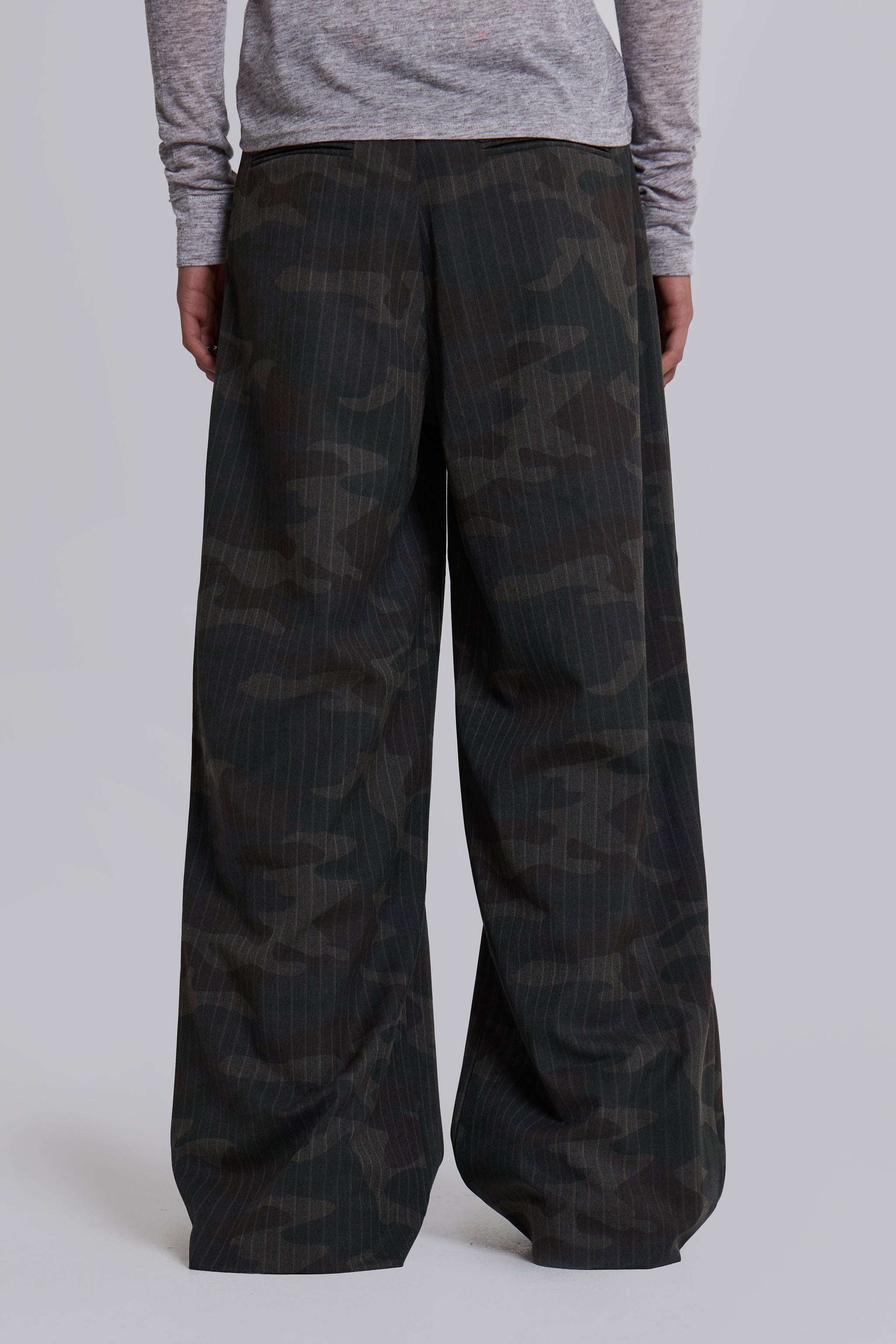 Camo Pinstripe Goliath Suit Pants