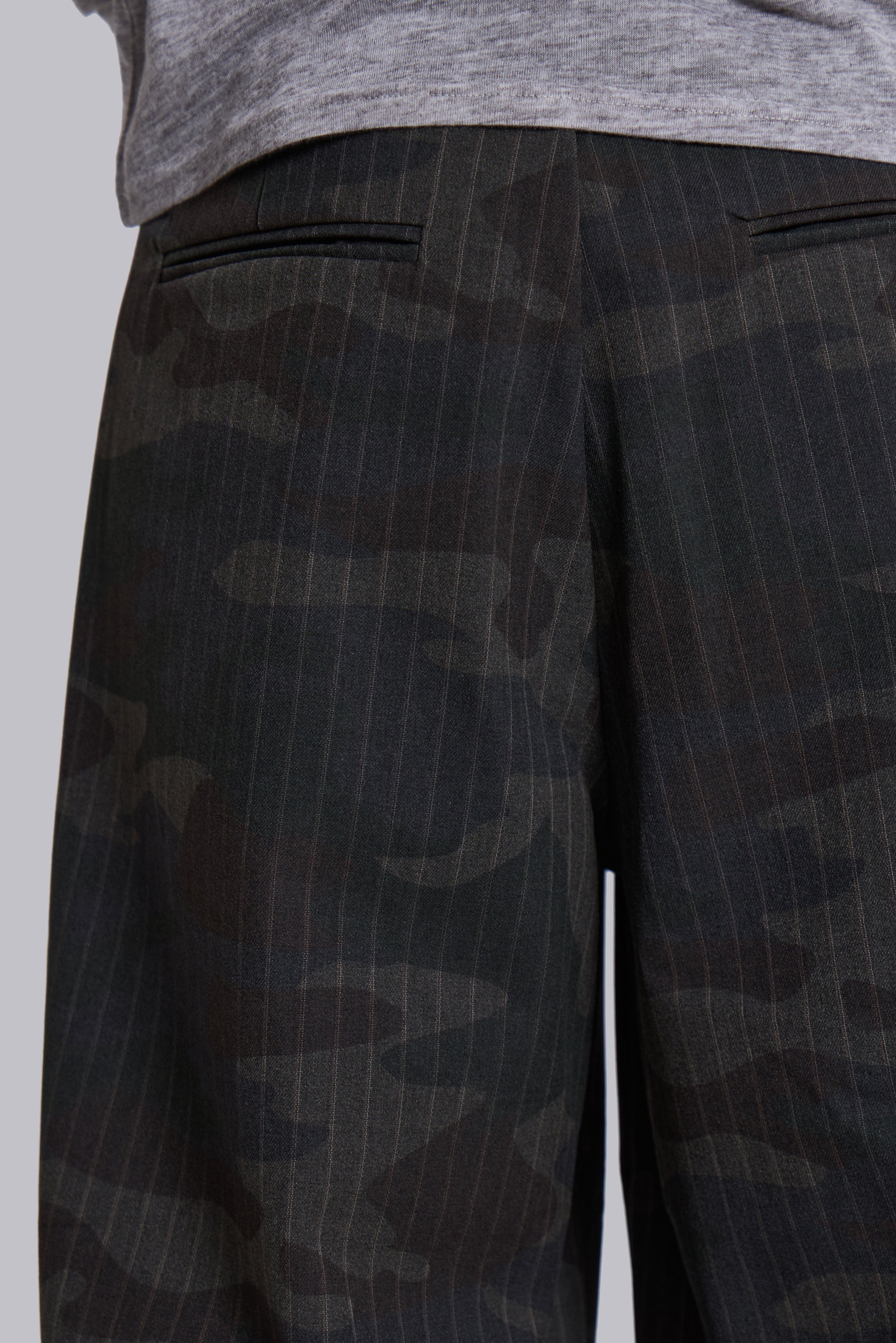 Camo Pinstripe Goliath Suit Pants