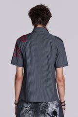 Script Pinstripe Shirt
