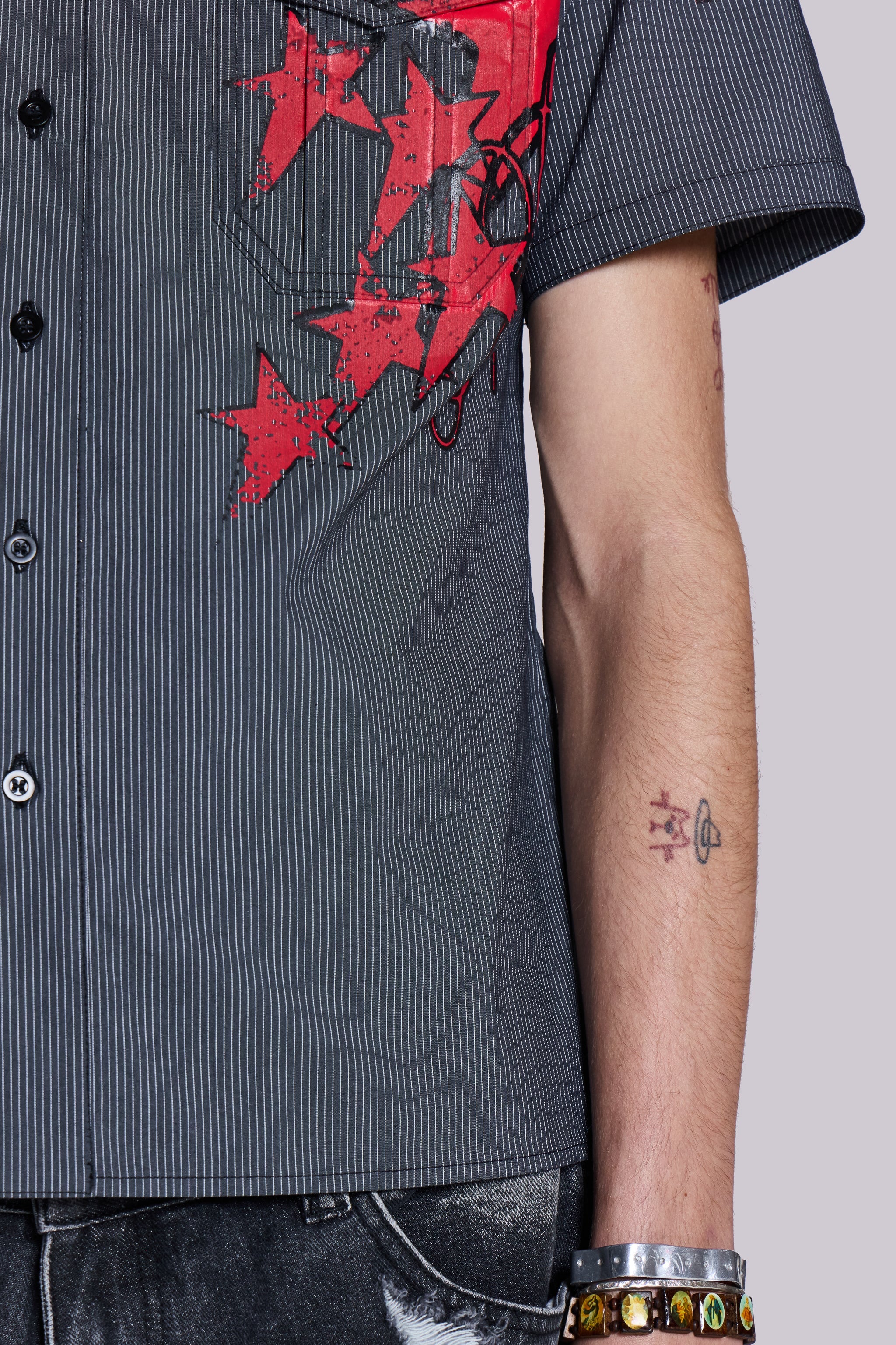 Script Pinstripe Shirt