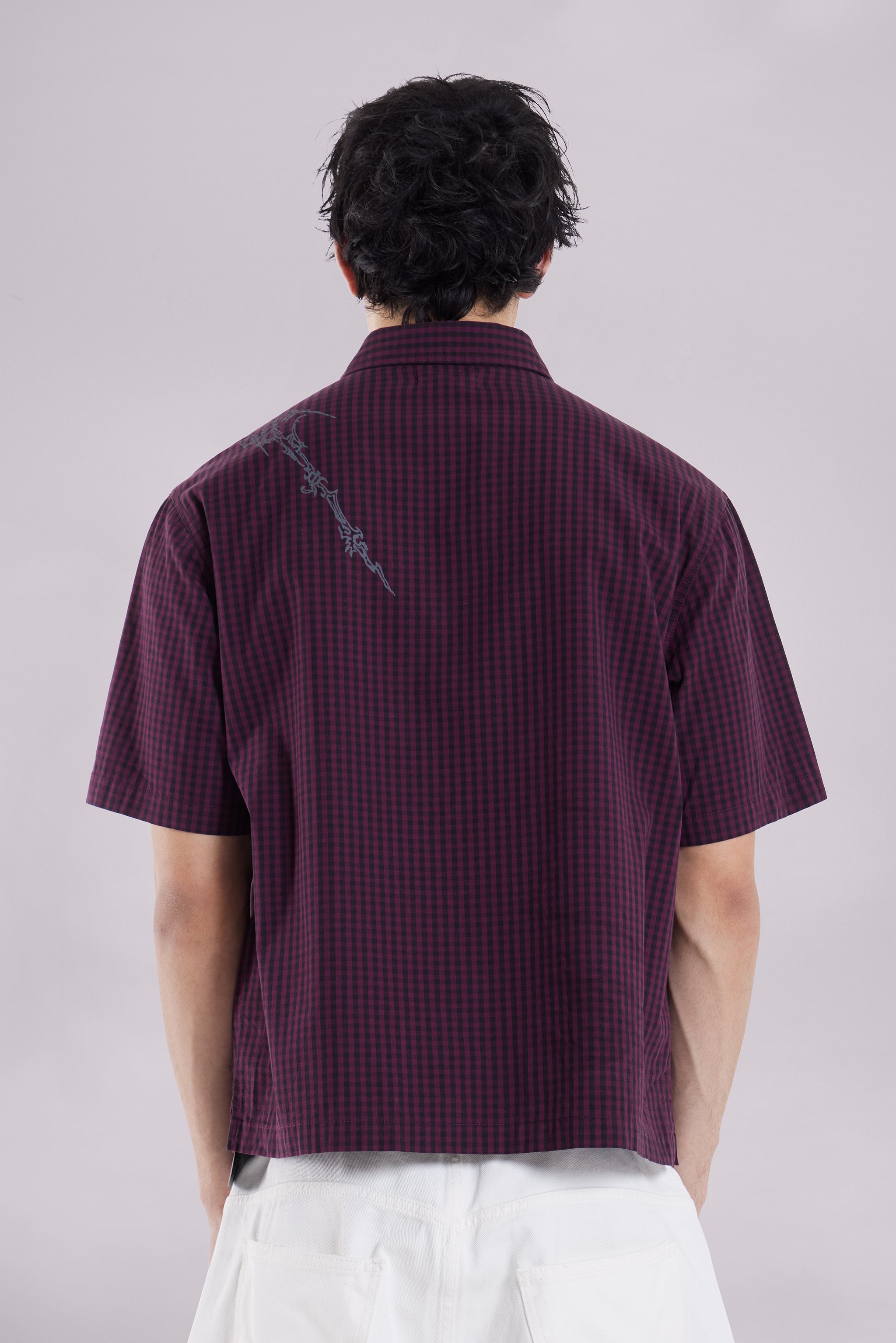 Red Atom Checked Shirt
