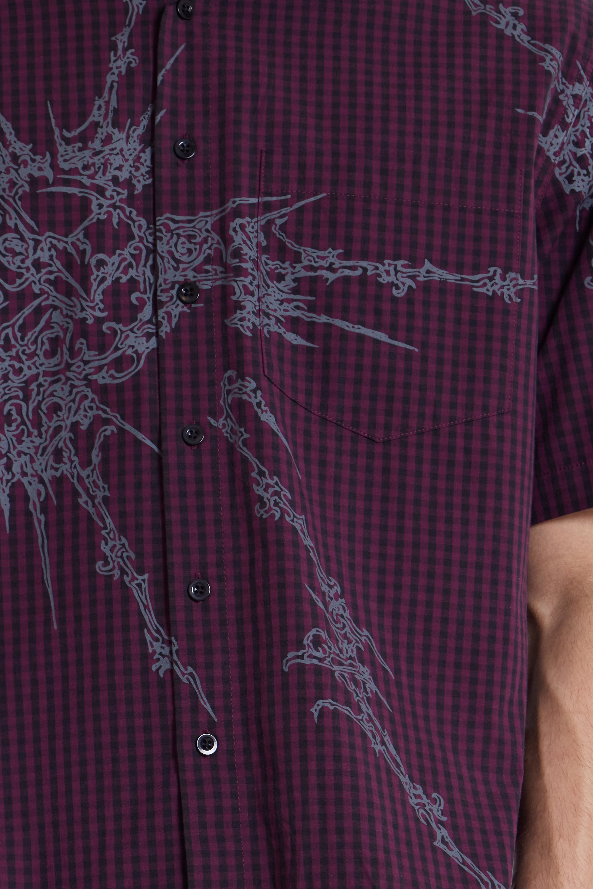 Red Atom Checked Shirt