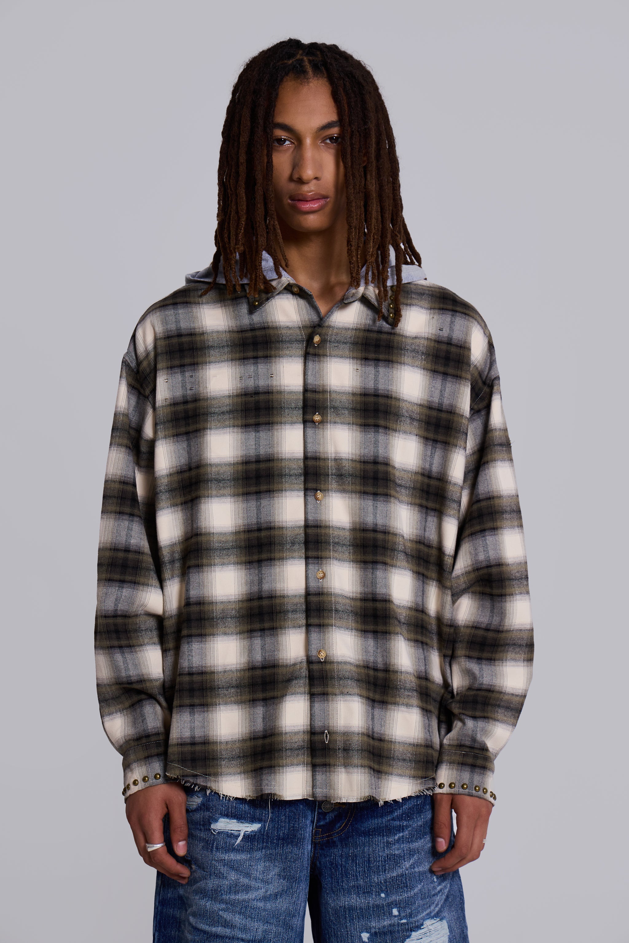 Taku Hooded Flannel Shirt