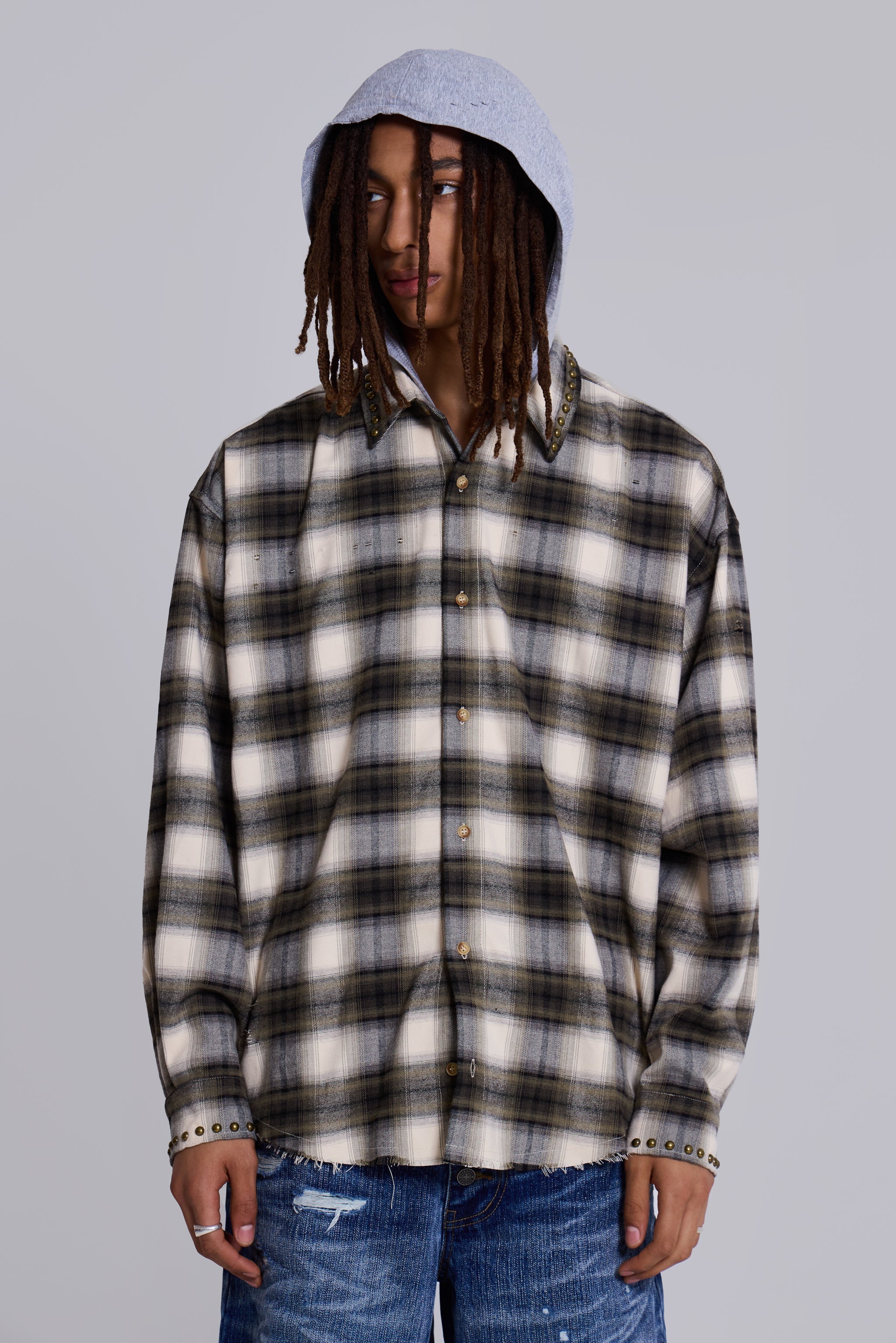 Taku Hooded Flannel Shirt
