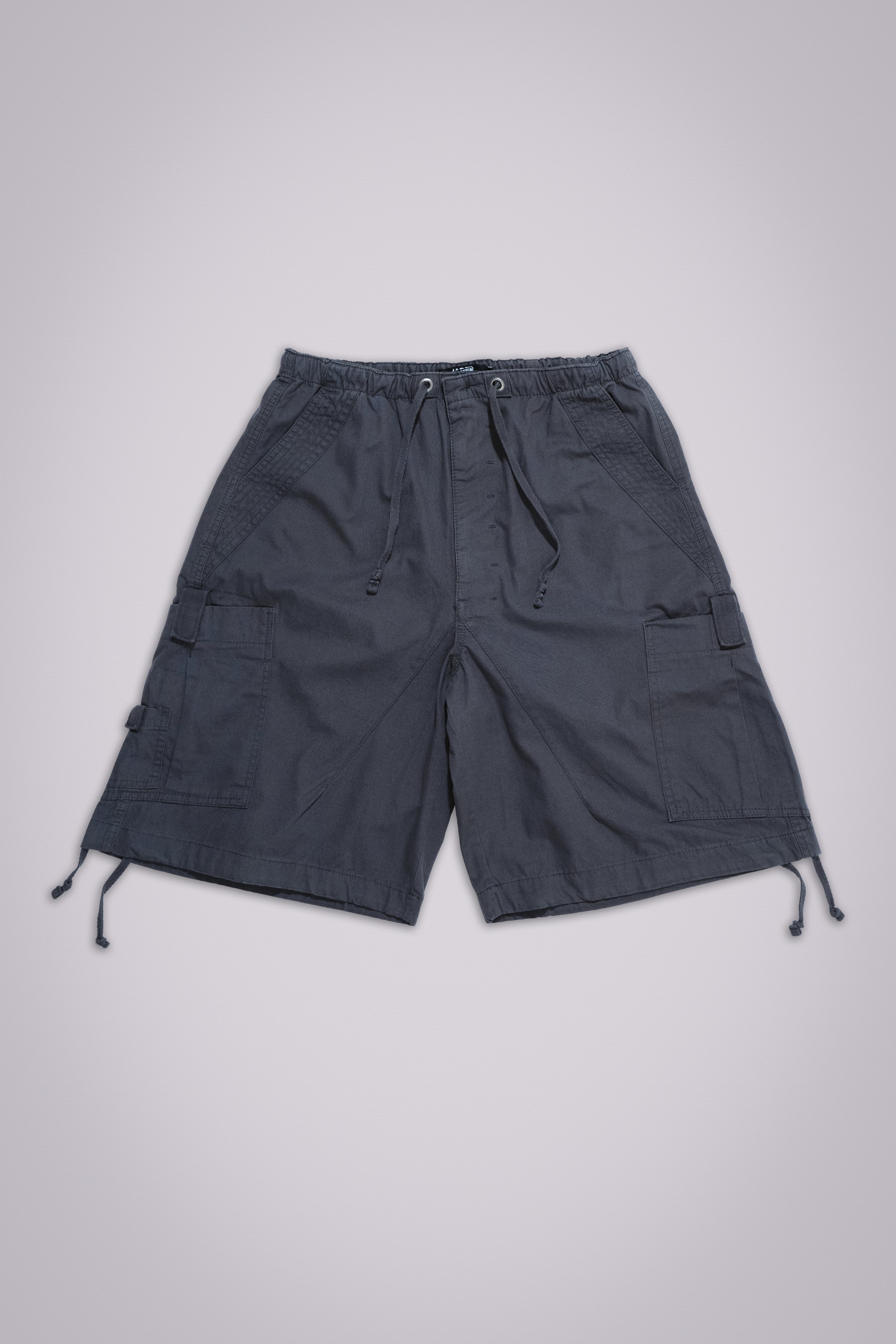 Vintage Grey Parachute Cargo Shorts