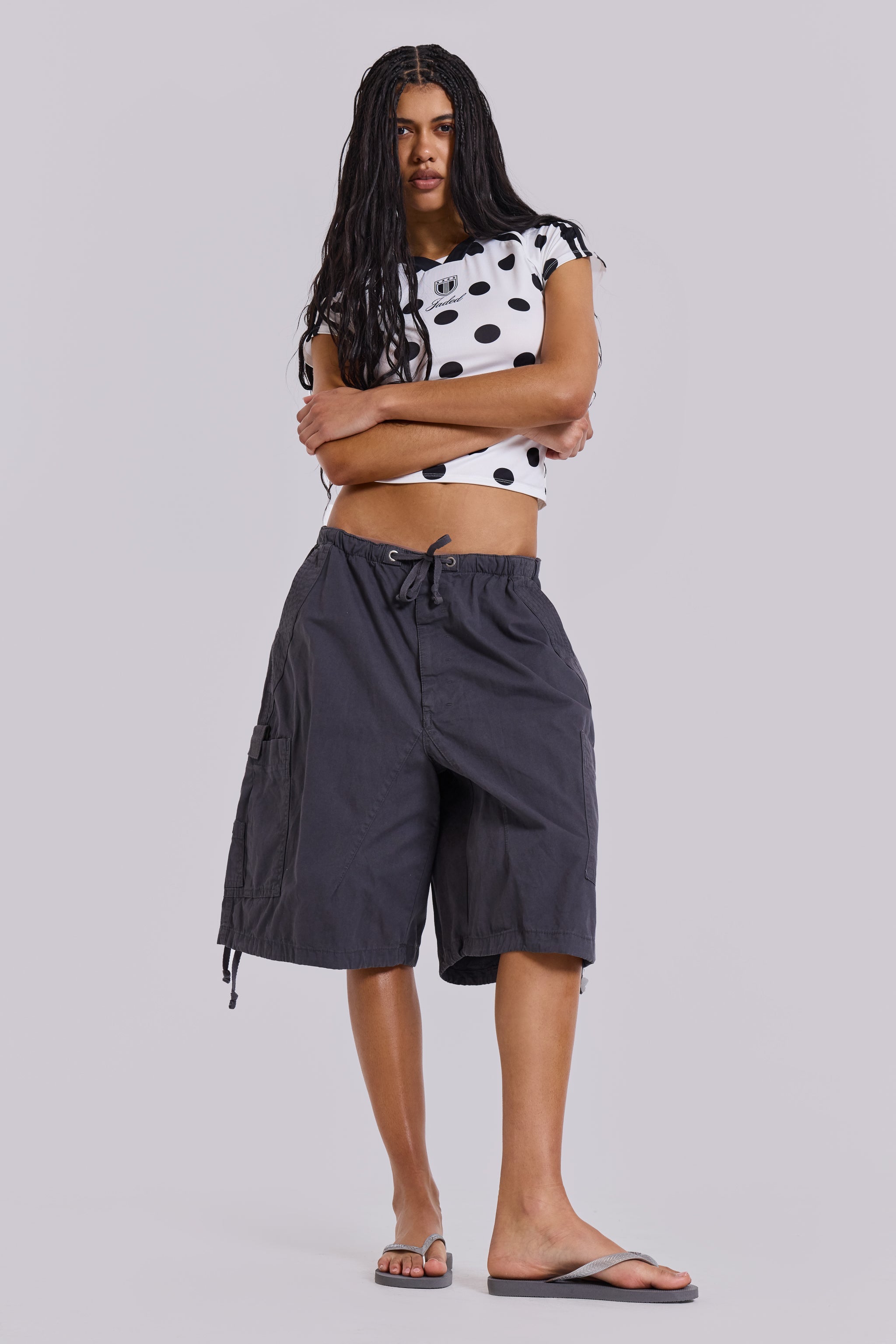 No.13 Polka Dot Football Top