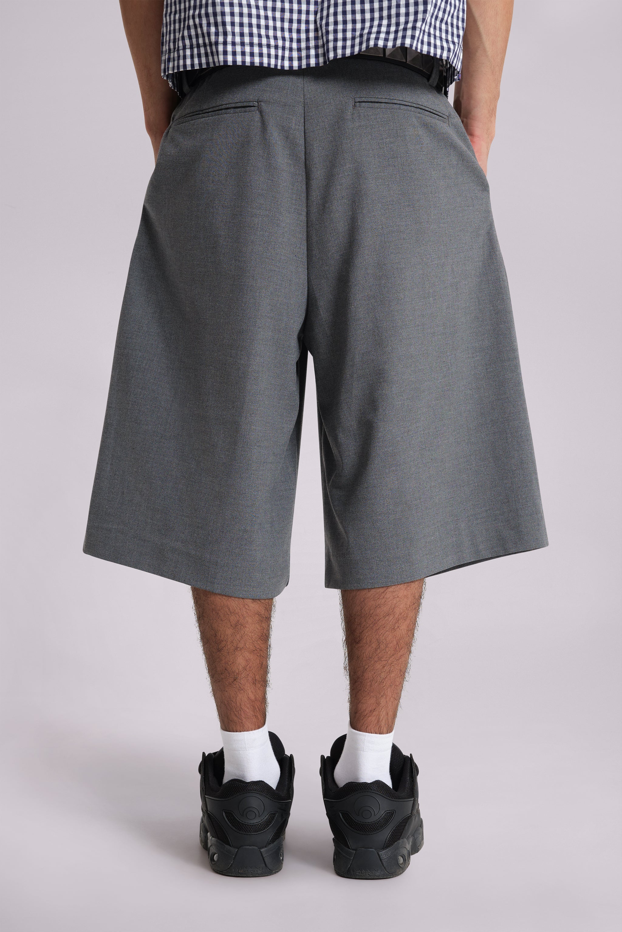 Grey Goliath Tailored Baggy Shorts