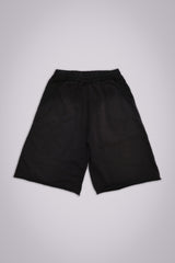 Washed Black Monster Jogger Baggy Shorts
