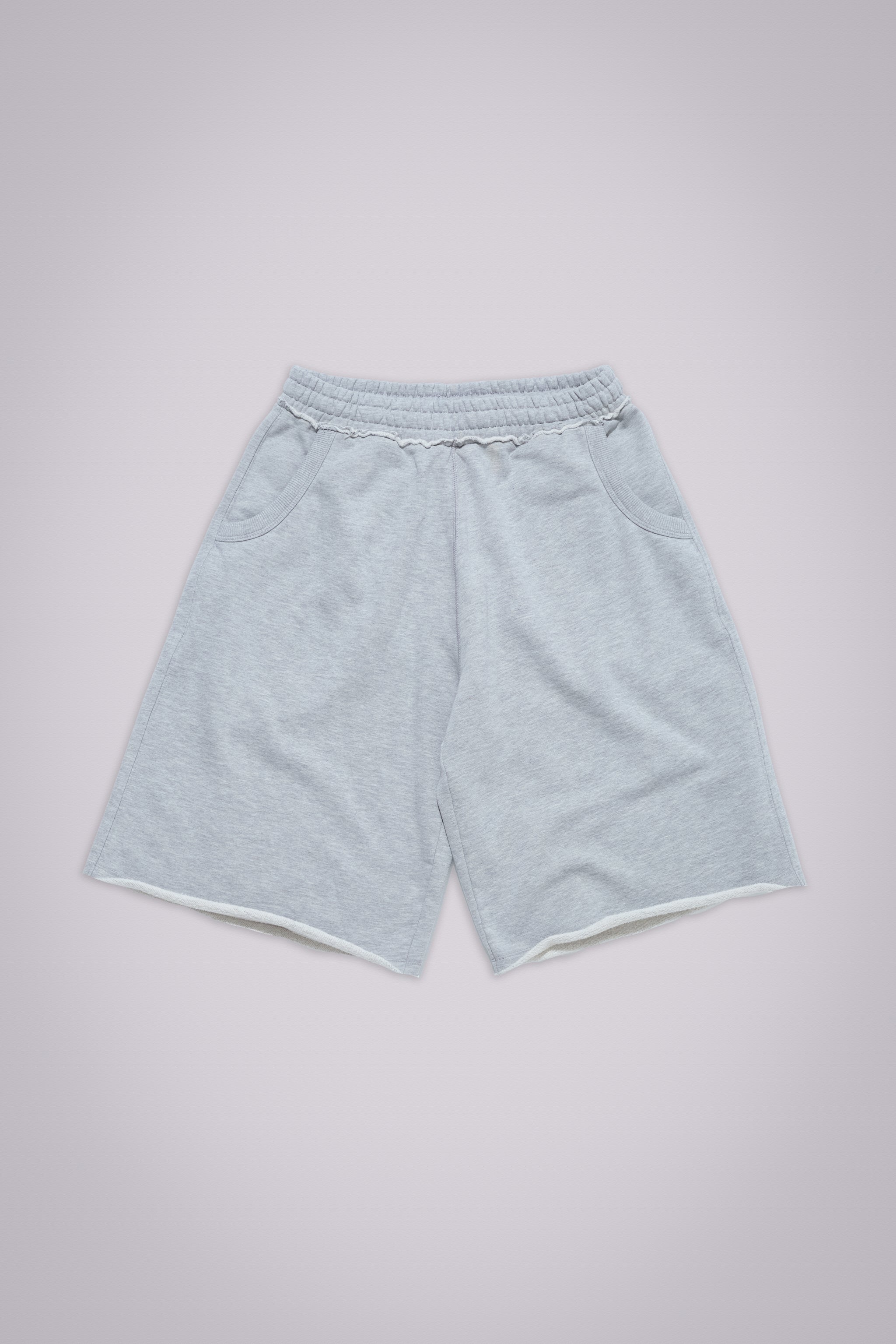 Grey Marl Monster Jogger Baggy Shorts